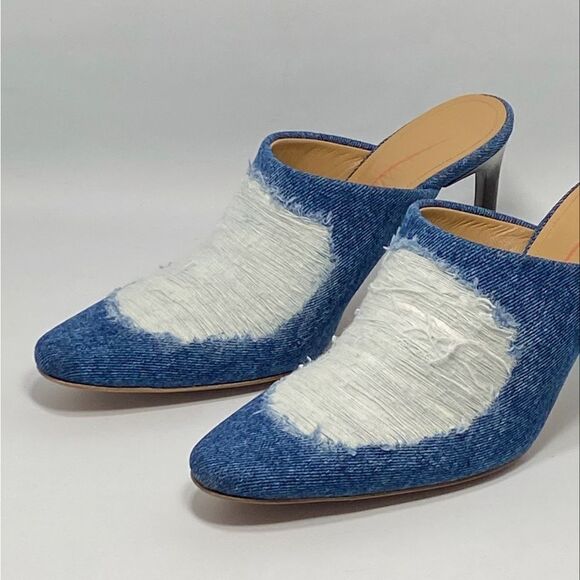 Loewe Ripped Denim Mules size 37 - Picture 6 of 13